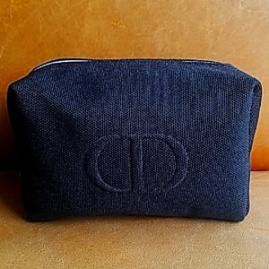 Dior Black Cosmetic Pouch Travel Bag